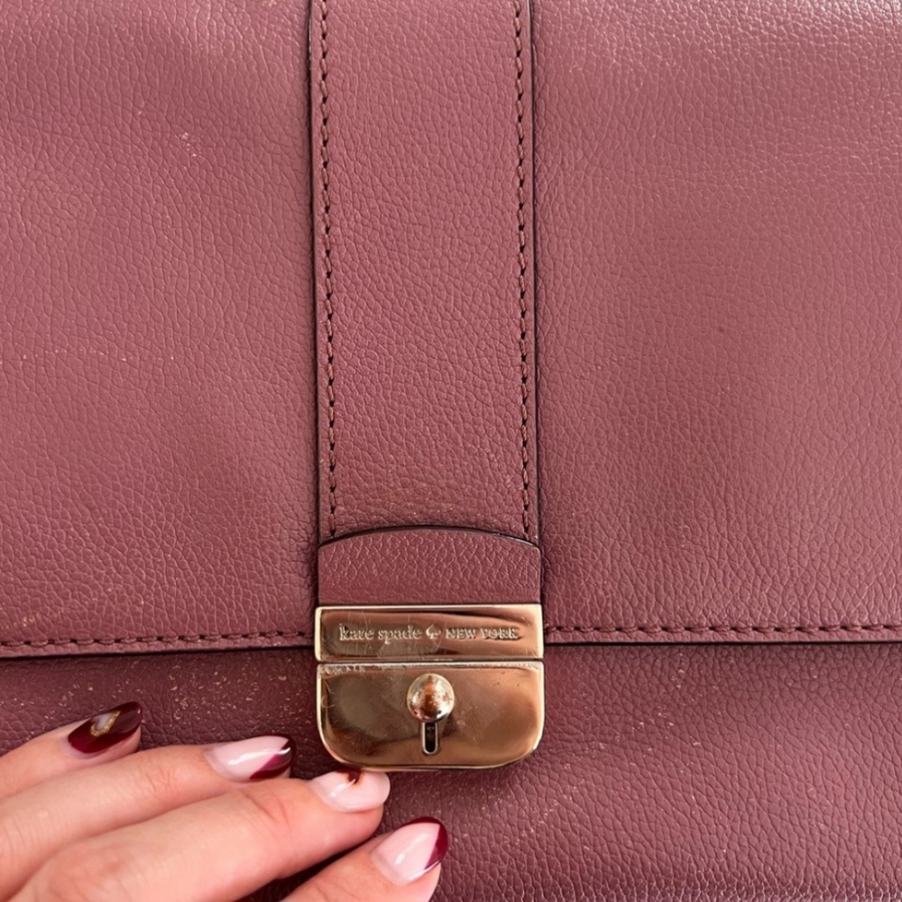 Kate Spade Raisin Milna‎ Lovett Syreet Leather Crossbody Bag - Picture 2 of 6